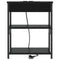 vidaXL Bedside Cabinet Black oak Engineered wood