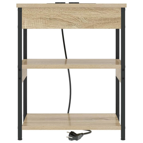 vidaXL Bedside Cabinet 2 pcs Sonoma oak Engineered wood