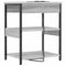 vidaXL Bedside Cabinet Grey sonoma Engineered wood