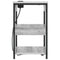 vidaXL Bedside Cabinet Grey sonoma Engineered wood
