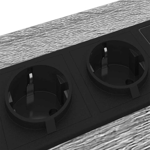 vidaXL Bedside Cabinet 2 pcs Grey sonoma Engineered wood