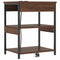vidaXL Bedside Cabinet Brown oak Engineered wood