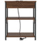 vidaXL Bedside Cabinet Brown oak Engineered wood