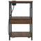 vidaXL Bedside Cabinet Brown oak Engineered wood