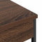 vidaXL Bedside Cabinet with Charging Station Brown oak Engineered Wood