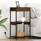 vidaXL Bedside Cabinet with Charging Station Brown oak Engineered Wood