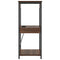vidaXL Bedside Cabinet with Charging Station Brown oak Engineered Wood