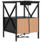 vidaXL Bedside Cabinet Black oak 41.5 x 40.5 x 55 cm Engineered wood