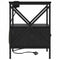 vidaXL Bedside Cabinet Black oak 41.5 x 40.5 x 55 cm Engineered wood