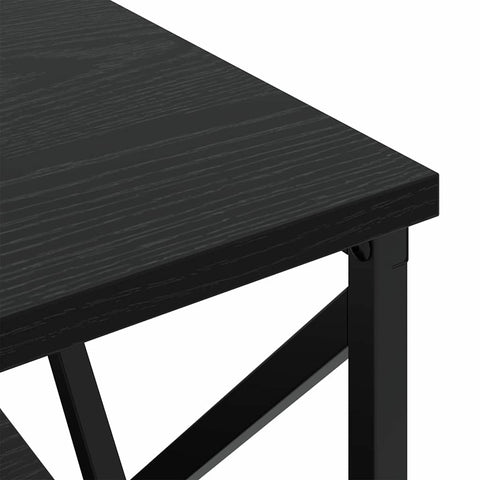 vidaXL Bedside Cabinet with Drawer 2 pcs Black oak 41.5 x 40.5 x 55 cm