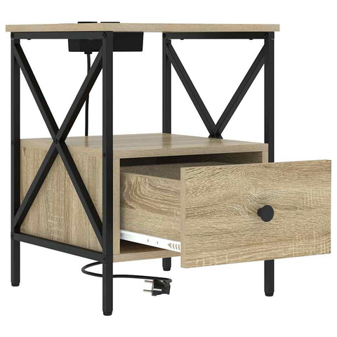 vidaXL Bedside Cabinet 2 pcs Sonoma oak 41.5 x 40.5 x 55 cm