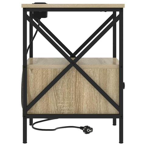 vidaXL Bedside Cabinet 2 pcs Sonoma oak 41.5 x 40.5 x 55 cm
