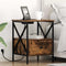 vidaXL Bedside Cabinet Smoked oak 41.5 x 40.5 x 55 cm Engineered wood