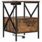 vidaXL Bedside Cabinet Smoked oak 41.5 x 40.5 x 55 cm Engineered wood