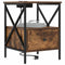 vidaXL Bedside Cabinet 2 pcs Smoked oak 41.5 x 40.5 x 55 cm