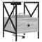 vidaXL Bedside Cabinet Grey sonoma 41.5 x 40.5 x 55 cm Engineered wood