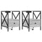 vidaXL Bedside Cabinet 2 pcs Grey sonoma 41.5 x 40.5 x 55 cm