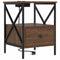 vidaXL Bedside Cabinet Brown oak 41.5 x 40.5 x 55 cm Engineered wood