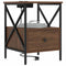vidaXL Bedside Cabinet Brown oak 41.5 x 40.5 x 55 cm Engineered wood