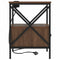 vidaXL Bedside Cabinet Brown oak 41.5 x 40.5 x 55 cm Engineered wood