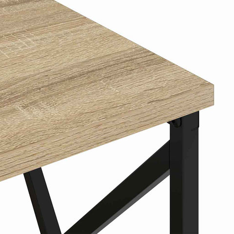 vidaXL Bedside Cabinet with Charging Station with Drawer Sonoma oak