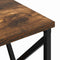 vidaXL Bedside Cabinet with Charging Station with Drawer Smoked oak