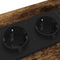 vidaXL Bedside Cabinet with Charging Station 2 pcs Smoked oak