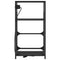 vidaXL Bedside Cabinet Black oak 40 x 27 x 76 cm Engineered wood