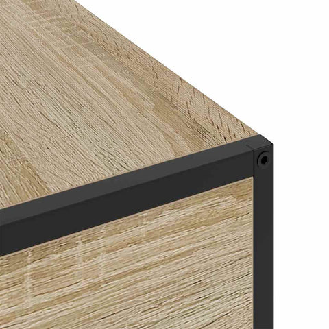 vidaXL Bedside Cabinet Sonoma oak 40 x 27 x 76 cm Engineered wood