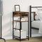 vidaXL Bedside Cabinet Smoked oak 40 x 27 x 76 cm Engineered wood