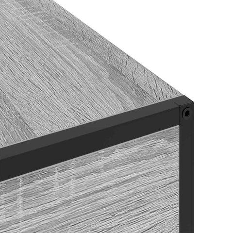 vidaXL Bedside Cabinet Grey sonoma 40 x 27 x 76 cm Engineered wood