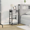 vidaXL Bedside Cabinet Grey sonoma 40 x 27 x 76 cm Engineered wood