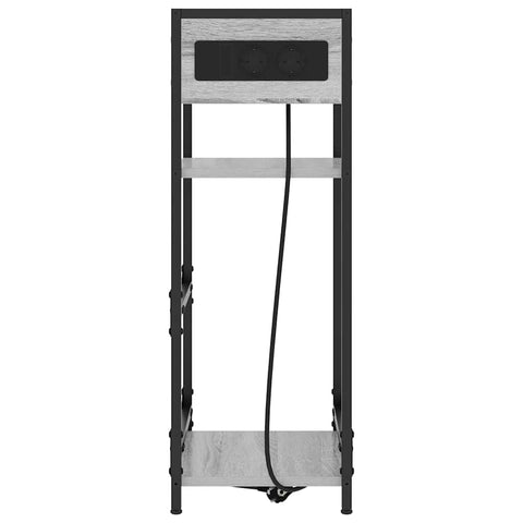 vidaXL Bedside Cabinet Grey sonoma 40 x 27 x 76 cm Engineered wood
