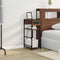 vidaXL Bedside Cabinet Brown oak 40 x 27 x 76 cm Engineered wood