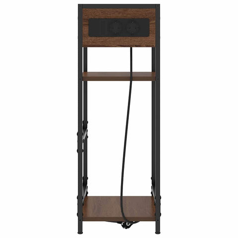 vidaXL Bedside Cabinet Brown oak 40 x 27 x 76 cm Engineered wood