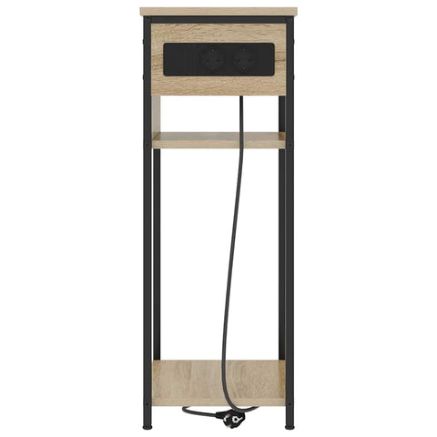 vidaXL Bedside Cabinet Sonoma oak 41 x 28 x 76 cm Engineered wood