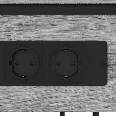 vidaXL Bedside Cabinet Grey sonoma 41 x 28 x 76 cm Engineered wood