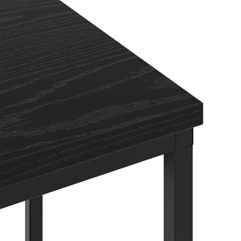 vidaXL Bedside Table Black oak 38 x 30 x 48 cm Engineered wood