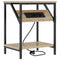vidaXL Bedside Table Sonoma oak 38 x 30 x 48 cm Engineered wood