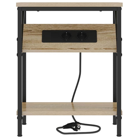 vidaXL Bedside Table Sonoma oak 38 x 30 x 48 cm Engineered wood
