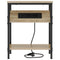 vidaXL Bedside Table Sonoma oak 38 x 30 x 48 cm Engineered wood