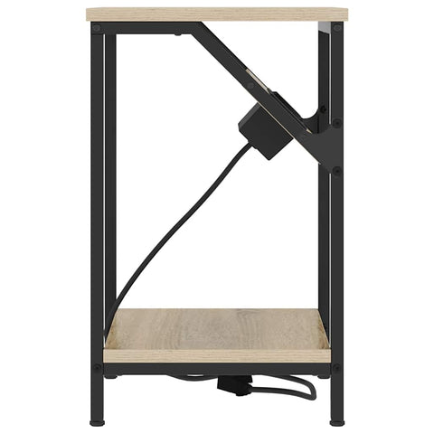 vidaXL Bedside Table Sonoma oak 38 x 30 x 48 cm Engineered wood