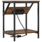 vidaXL Bedside Table Smoked oak 38 x 30 x 48 cm Engineered wood
