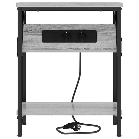 vidaXL Bedside Table 2 pcs Grey sonoma 38 x 30 x 48 cm Engineered wood