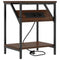 vidaXL Bedside Table Brown oak 38 x 30 x 48 cm Engineered wood