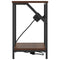 vidaXL Bedside Table Brown oak 38 x 30 x 48 cm Engineered wood