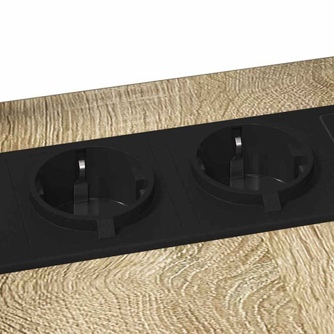 vidaXL Bedside Table Sonoma oak 41.5 x 26 x 60.5 cm Engineered wood