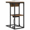 vidaXL Bedside Table Smoked oak 41.5 x 26 x 60.5 cm Engineered wood