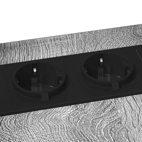 vidaXL Bedside Table Grey sonoma 41.5 x 26 x 60.5 cm Engineered wood