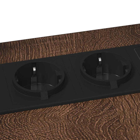 vidaXL Bedside Table Brown oak 41.5 x 26 x 60.5 cm Engineered wood